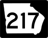 Three-digit state route shield, Georgia &mdash; Regulatory sign &mdash; Guide Signs and Route Markers (Shields)
