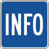 General information &mdash; Regulatory sign &mdash; Motorist services (MUTCD D9-10)