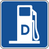 Diesel fuel &mdash; Regulatory sign &mdash; Motorist services (MUTCD D9-11)