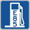 Alternative fuel (E85) &mdash; Regulatory sign &mdash; Motorist services (MUTCD D9-11C)