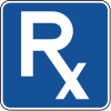 Pharmacy &mdash; Regulatory sign &mdash; Motorist services (MUTCD D9-20)