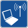 Wireless internet &mdash; Regulatory sign &mdash; Motorist services (MUTCD D9-22)