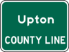 County Line &mdash; Regulatory sign &mdash; Street Signs