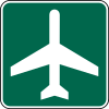 Airport ahead &mdash; Regulatory sign &mdash; Street Signs (MUTCD I3-5)