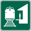 Train Station &mdash; Regulatory sign &mdash; Street Signs (MUTCD I3-7)