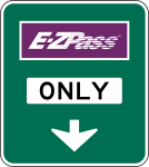 MUTCD Conventional Toll Plaza advance sign &mdash; Regulatory sign &mdash; Toll Road Signs