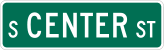 Street sign, MUTCD D-3 &mdash; Regulatory sign &mdash; Street Signs