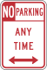 No parking, New York &mdash; Regulatory sign