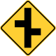 Offset roads first to the right &mdash; Regulatory sign &mdash; Turns, Curves, Intersections Signs (MUTCD W2-7R)
