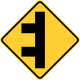 Double side roads to the left &mdash; Regulatory sign &mdash; Turns, Curves, Intersections Signs (MUTCD W2-8L)