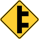 Double side roads to the right &mdash; Regulatory sign &mdash; Turns, Curves, Intersections Signs (MUTCD W2-8R)