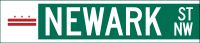 Washington, DC street sign &mdash; Regulatory sign &mdash; Street Signs