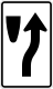 Keep right (narrow version) &mdash; Regulatory sign &mdash; Regulation of Movement Signs (MUTCD R4-7C)