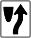 Keep right sign &mdash; Regulatory sign &mdash; Regulation of Movement Signs (MUTCD R4-7)