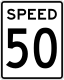 Oregon speed limit sign &mdash; Regulatory sign &mdash; Speed Limit Signs