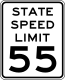 New York state speed limit sign &mdash; Regulatory sign &mdash; Speed Limit Signs