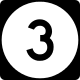 Single-digit state route shield &mdash; Regulatory sign &mdash; Guide Signs and Route Markers (Shields)