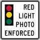 Traffic signal photo enforced, Delaware &mdash; Regulatory sign &mdash; Traffic Signal Signs