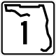 Single-digit state highway shield, Florida &mdash; Regulatory sign &mdash; Guide Signs and Route Markers (Shields)