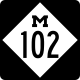 Michigan State Trunkline triple-digit shield &mdash; Regulatory sign &mdash; Guide Signs and Route Markers (Shields)