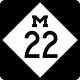 Michigan State Trunkline double-digit shield &mdash; Regulatory sign &mdash; Guide Signs and Route Markers (Shields)