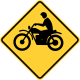 Motorcycle crossing, New York State &mdash; Regulatory sign &mdash; Advance Warnings and Crossings Signs