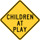 Children at play, New York State &mdash; Regulatory sign &mdash; Advance Warnings and Crossings Signs