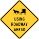 Horse drawn vehicle ahead, Ohio and other U.S. states &mdash; Regulatory sign &mdash; Advance Warnings and Crossings Signs