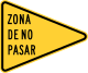 No passing zone, Puerto Rico &mdash; Regulatory sign &mdash; Dead End Streets and No Passing Zones Signs (MUTCD-PR W14-3)