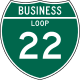 Off-Interstate Business Loop Route shield &mdash; Regulatory sign &mdash; Guide Signs and Route Markers (Shields) (MUTCD M1-2)