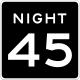 Night Speed Limit sign &mdash; Regulatory sign &mdash; Speed Limit Signs (MUTCD R2-3)