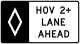 Overhead &mdash; Regulatory sign &mdash; Lane Usage and Turns Signs (MUTCD R3-15)