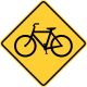 Bicycles &mdash; Regulatory sign &mdash; Advance Warnings and Crossings Signs (MUTCD W11-1)