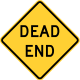 Dead end sign &mdash; Regulatory sign &mdash; Dead End Streets and No Passing Zones Signs (MUTCD W14-1)