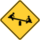 Playground &mdash; Regulatory sign &mdash; Playgrounds Signs (MUTCD W15-1)