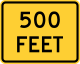 Next distance in feet &mdash; Regulatory sign &mdash; Supplemental Plaques Signs (MUTCD W16-2P)