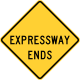 Expressway Ends &mdash; Regulatory sign &mdash; End of Controlled Access Highway Signs (MUTCD W19-4)