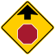 Stop ahead (since 1971) &mdash; Regulatory sign &mdash; Advance Traffic Control Signs (MUTCD W3-1)