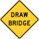 Draw bridge ahead &mdash; Regulatory sign &mdash; Advance Traffic Control Signs (MUTCD W3-6)