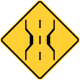 Narrow Bridge, superseded, but still used in some states &mdash; Regulatory sign &mdash; Road Width Restrictions Signs (MUTCD W5-2A)