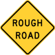 Rough road &mdash; Regulatory sign &mdash; Pavement and Roadway Conditions Signs (MUTCD W8-8)