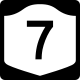 Single-digit state route shield, New York &mdash; Regulatory sign &mdash; Guide Signs and Route Markers (Shields)