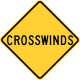 Crosswinds, New York State &mdash; Regulatory sign &mdash; Wind, Fog, and Storms Signs