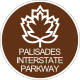 Palisades Interstate Parkway shield &mdash; Regulatory sign &mdash; Guide Signs and Route Markers (Shields)