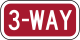 3-way stop plaque &mdash; Regulatory sign &mdash; Stop and Yield Signs