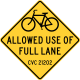 Bike Lane, San Francisco &mdash; Regulatory sign &mdash; Advance Warnings and Crossings Signs