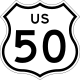 Two-digit U.S. route shield, cutout variant &mdash; Regulatory sign &mdash; Guide Signs and Route Markers (Shields)