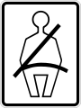 Seat belt sign R16-1 &mdash; Regulatory sign &mdash; Seat Belts Signs (MUTCD R16-1)